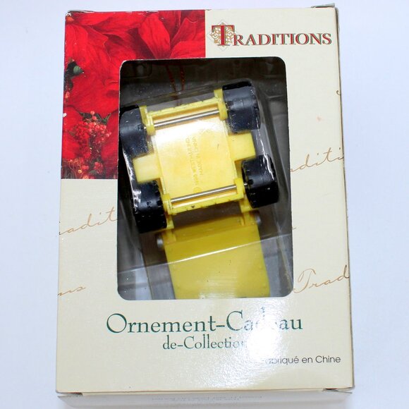 Traditions Collectible Christmas Ornament Santa on a Tractor with Toys & Bell - Picture 2 of 2